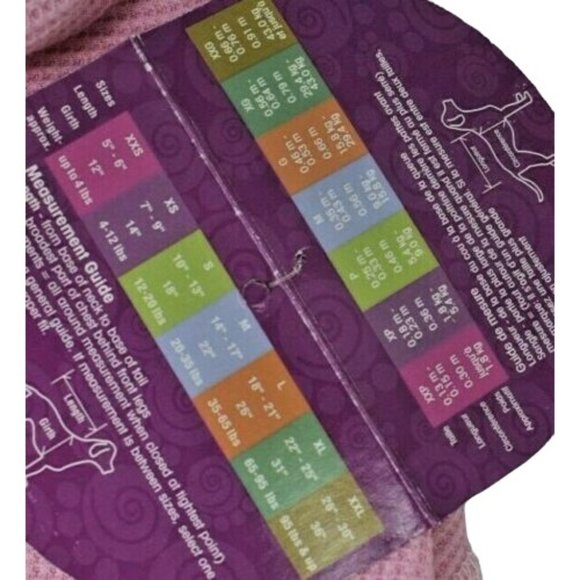 PetRageous Designs Dog Medium Pink and Black Wrap Pet Jacket - Picture 3 of 3